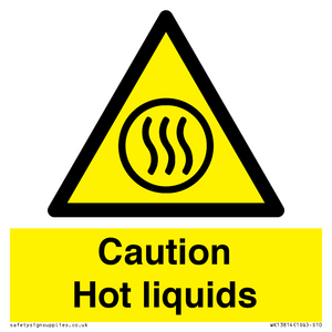 Caution hot liquids